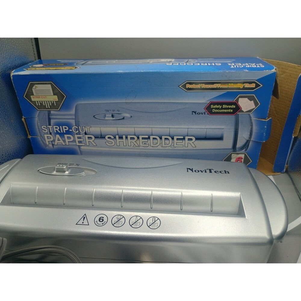 PAPER SHREDDER | NoviTech Adjustable Strip Cut Paper Document Shredder Tested